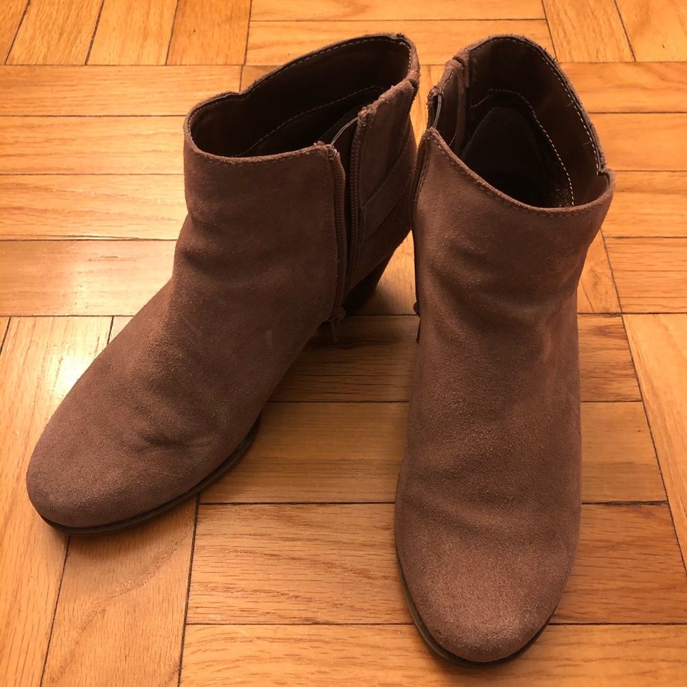 G H Bass Suede Booties 7